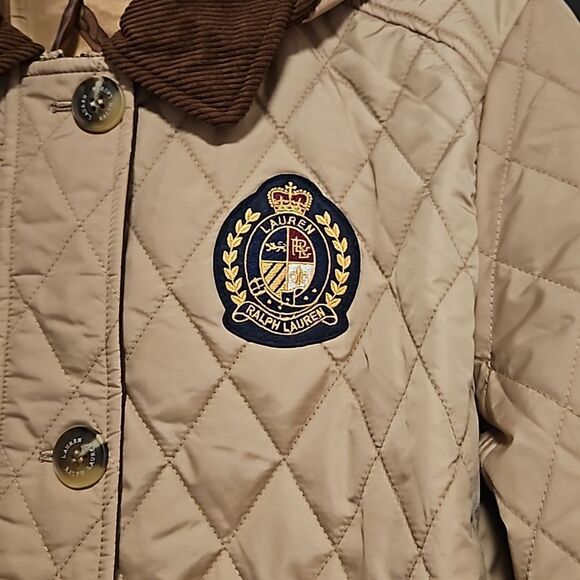 Lauren Ralph Embroidered Quilted Hooded Jacket Size:XL  NWT - Picture 4 of 11